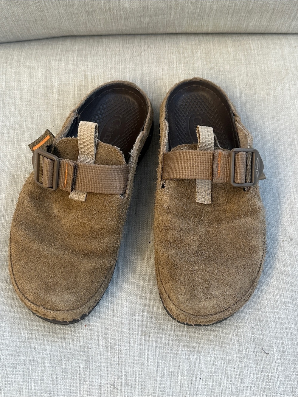 Chaco Shoes Womens 6 Paonia Mule Tan Suede Slip On Round Toe JCH108936